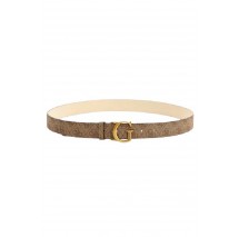 GUESS GINEVRA LOGO ADJUSTABLE BELT ΖΩΝΗ ΓΥΝΑΙΚΕΙΑ BEIGE
