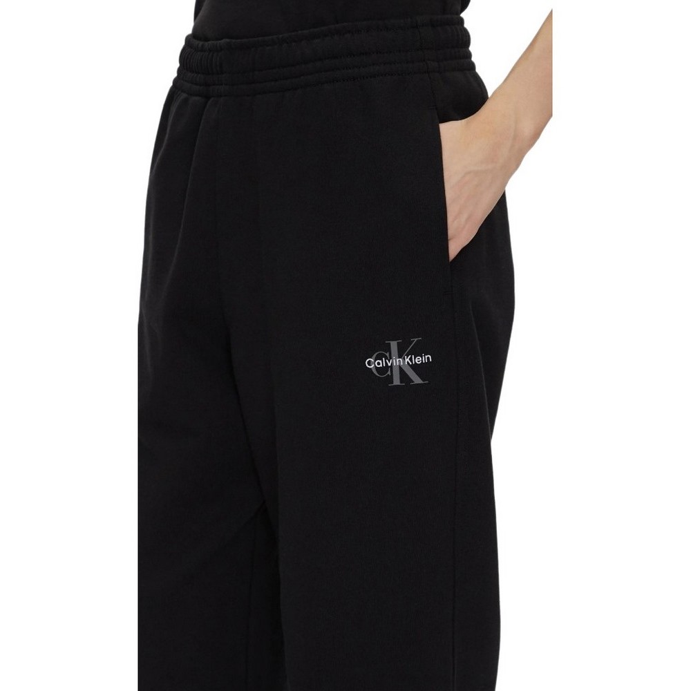 CALVIN KLEIN JEANS MONOLOGO FRENCH TERRY JOGGER ΦΟΡΜΑ ΠΑΝΤΕΛΟΝΙ ΓΥΝΑΙΚΕΙΟ BLACK