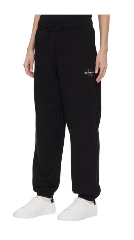 CALVIN KLEIN JEANS MONOLOGO FRENCH TERRY JOGGER ΦΟΡΜΑ ΠΑΝΤΕΛΟΝΙ ΓΥΝΑΙΚΕΙΟ BLACK