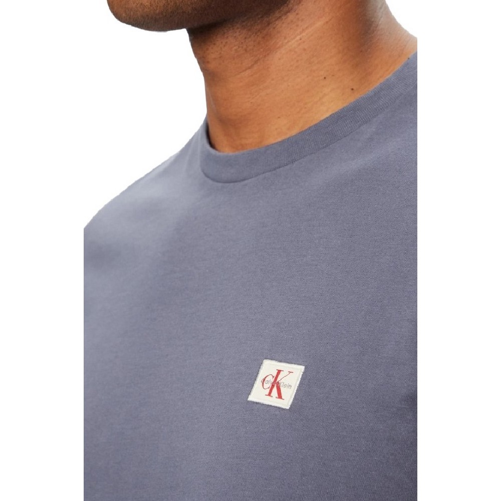 CALVIN KLEIN JEANS BADGE 30S JERSEY CLASSIC T-SHIRT ΜΠΛΟΥΖΑ ΑΝΔΡΙΚΗ BLUE