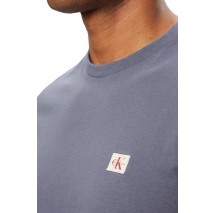 CALVIN KLEIN JEANS BADGE 30S JERSEY CLASSIC T-SHIRT ΜΠΛΟΥΖΑ ΑΝΔΡΙΚΗ BLUE