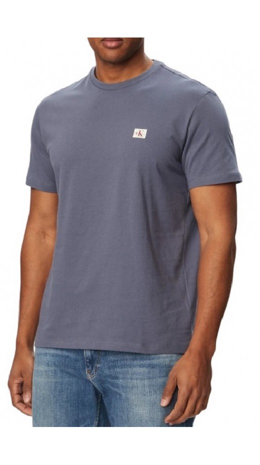 CALVIN KLEIN JEANS BADGE 30S JERSEY CLASSIC T-SHIRT ΜΠΛΟΥΖΑ ΑΝΔΡΙΚΗ BLUE