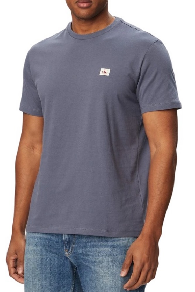 CALVIN KLEIN JEANS BADGE 30S JERSEY CLASSIC T-SHIRT ΜΠΛΟΥΖΑ ΑΝΔΡΙΚΗ BLUE