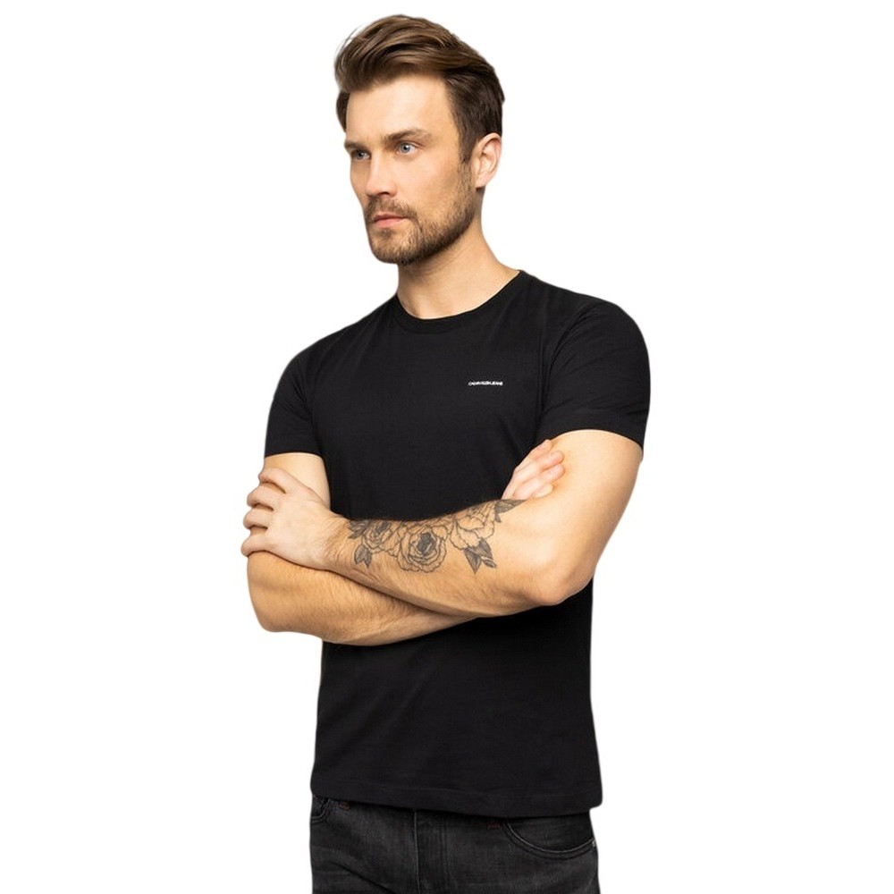 CALVIN KLEIN JEANS 2-PACK INSTITUTIONAL SLIM TEE T-SHIRT ΑΝΔΡΙΚΟ BLACK