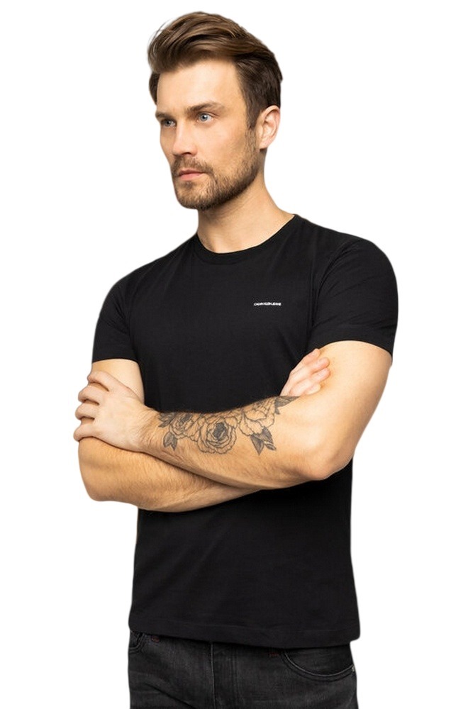 CALVIN KLEIN JEANS 2-PACK INSTITUTIONAL SLIM TEE T-SHIRT ΑΝΔΡΙΚΟ BLACK