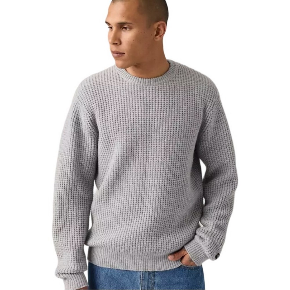LEVIS PRESIDIO CREW ΜΠΛΟΥΖΑ ΠΛΕΚΤΗ ΑΝΔΡΙΚΗ GREY