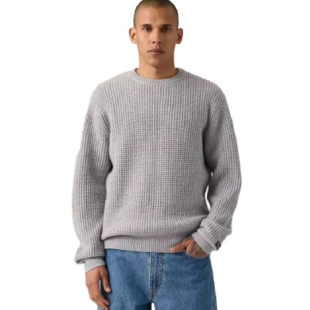 LEVIS PRESIDIO CREW ΜΠΛΟΥΖΑ ΠΛΕΚΤΗ ΑΝΔΡΙΚΗ GREY