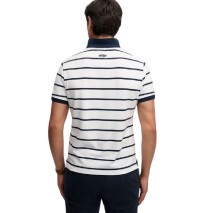 SUPERDRY D2 CREST STRIPE POLO T-SHIRT ΜΠΛΟΥΖΑ ΑΝΔΡΙΚΗ NAVY/WHITE