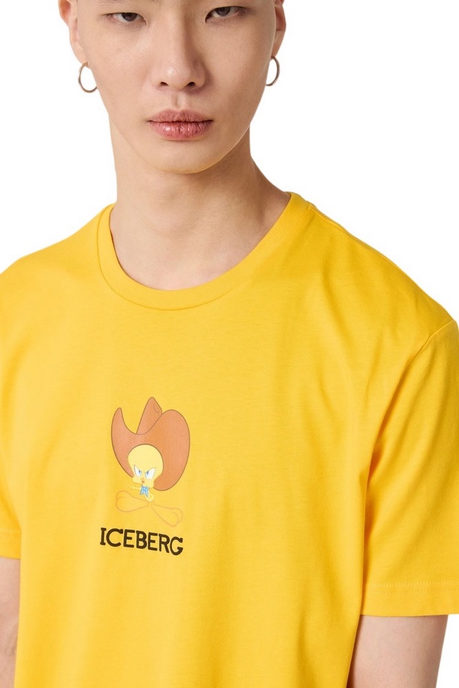 ICEBERG JERSEY T-SHIRT ΜΠΛΟΥΖΑ ΑΝΔΡΙΚΗ YELLOW