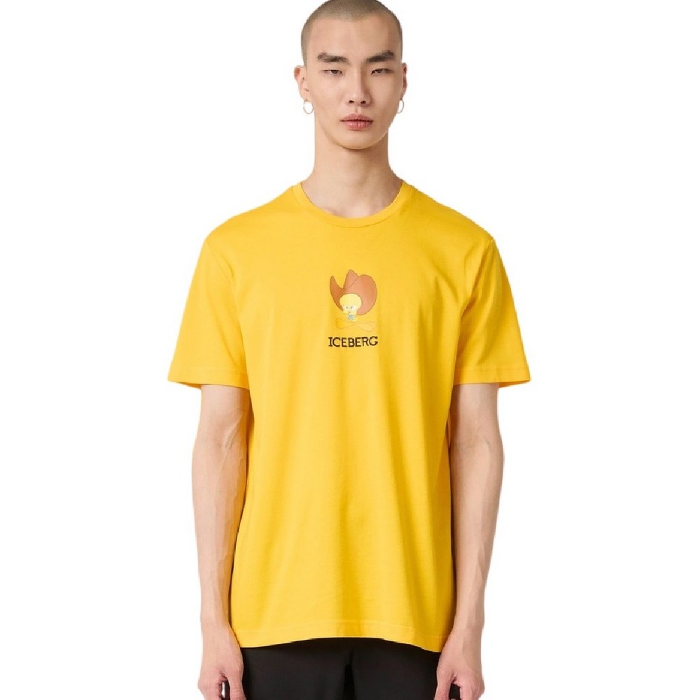 ICEBERG JERSEY T-SHIRT ΜΠΛΟΥΖΑ ΑΝΔΡΙΚΗ YELLOW