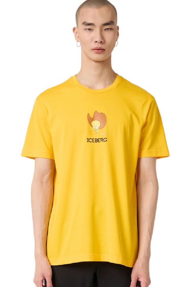 ICEBERG JERSEY T-SHIRT ΜΠΛΟΥΖΑ ΑΝΔΡΙΚΗ YELLOW