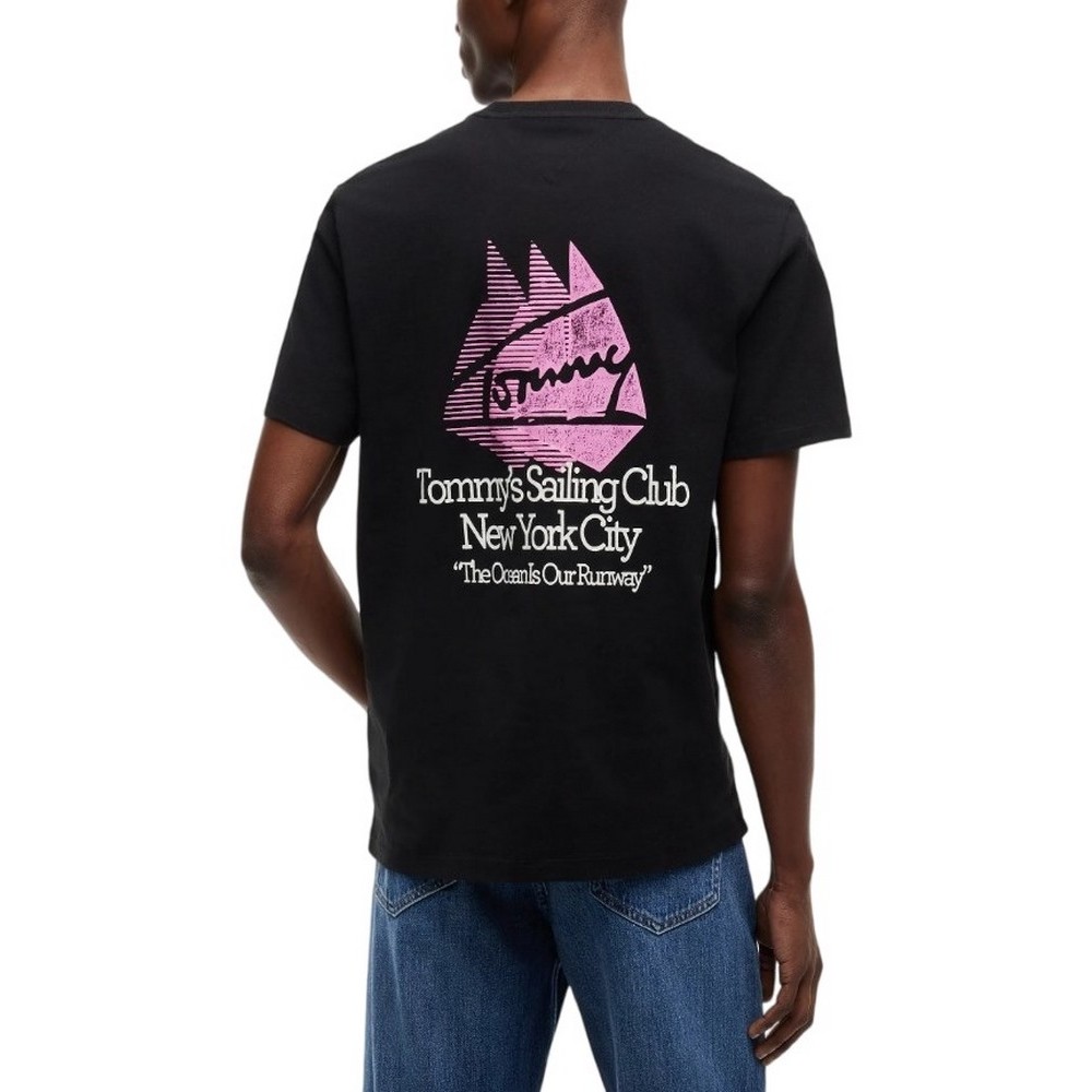 TOMMY JEANS RLX SAILBOAT T-SHIRT ΜΠΛΟΥΖΑ ΑΝΔΡΙΚΗ BLACK