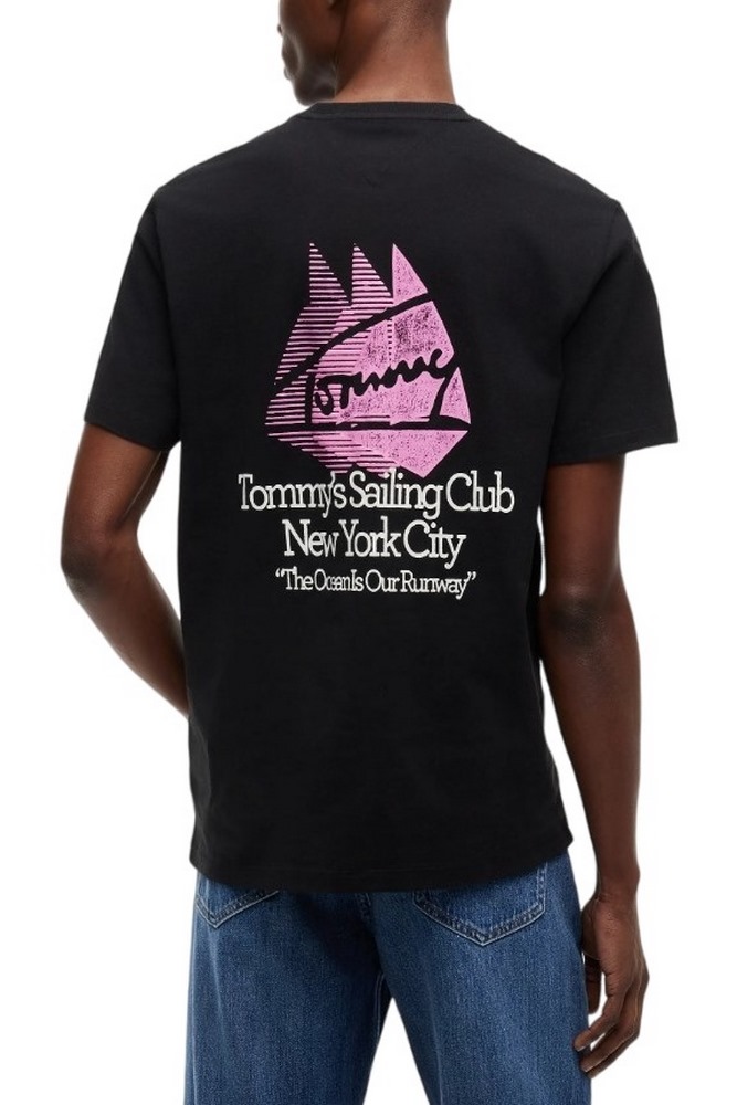 TOMMY JEANS RLX SAILBOAT T-SHIRT ΜΠΛΟΥΖΑ ΑΝΔΡΙΚΗ BLACK