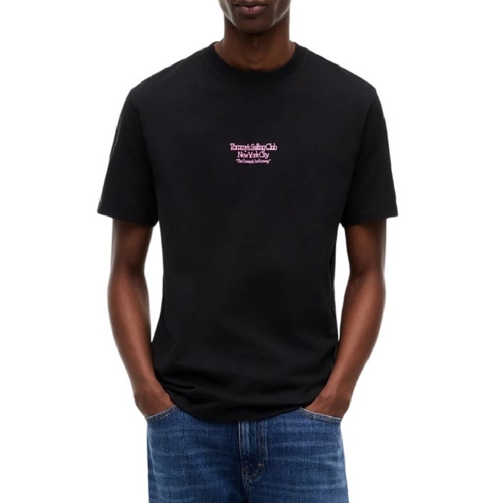 TOMMY JEANS RLX SAILBOAT T-SHIRT ΜΠΛΟΥΖΑ ΑΝΔΡΙΚΗ BLACK