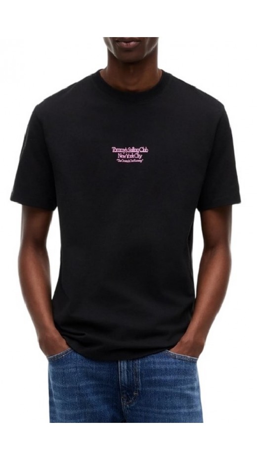 TOMMY JEANS RLX SAILBOAT T-SHIRT ΜΠΛΟΥΖΑ ΑΝΔΡΙΚΗ BLACK
