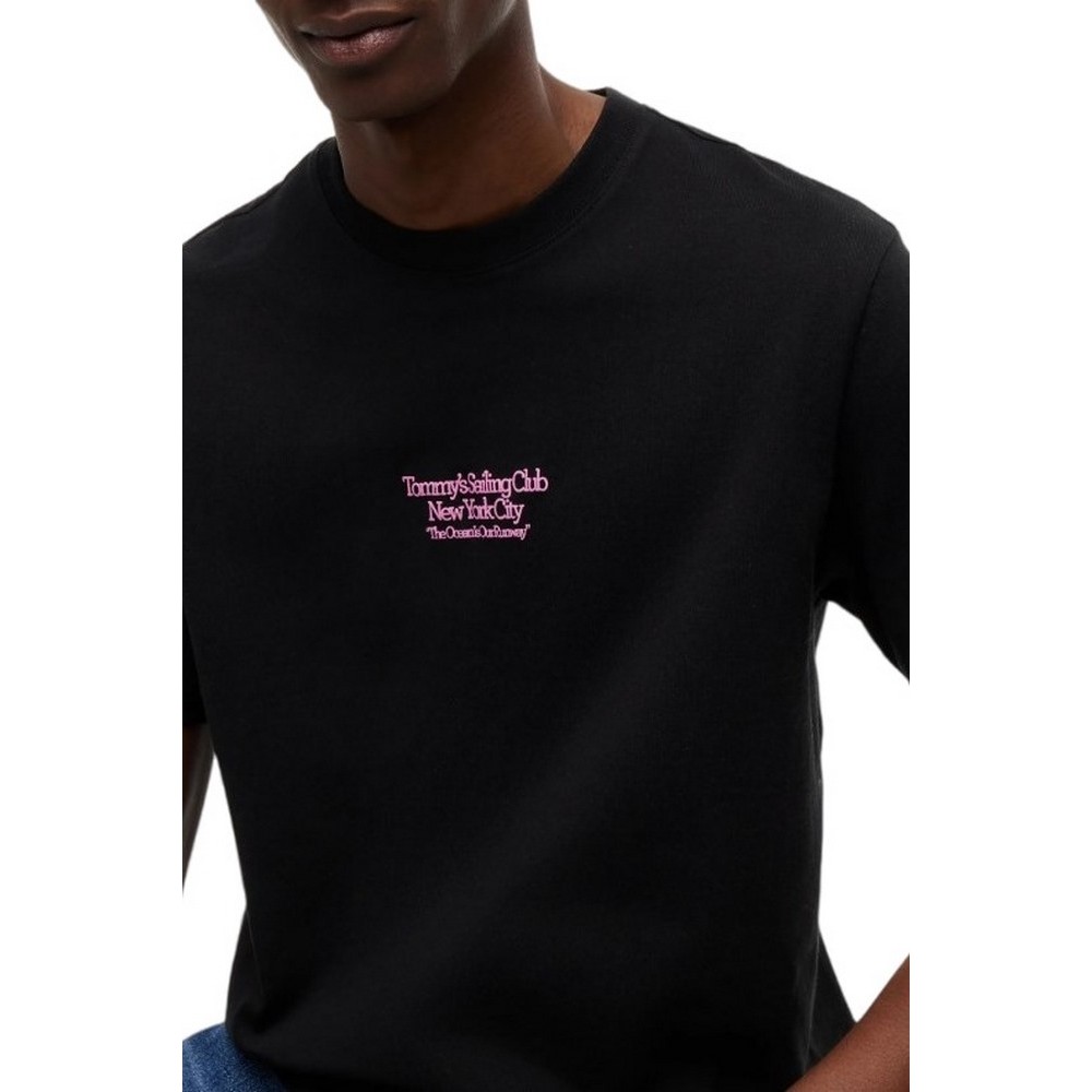 TOMMY JEANS RLX SAILBOAT T-SHIRT ΜΠΛΟΥΖΑ ΑΝΔΡΙΚΗ BLACK