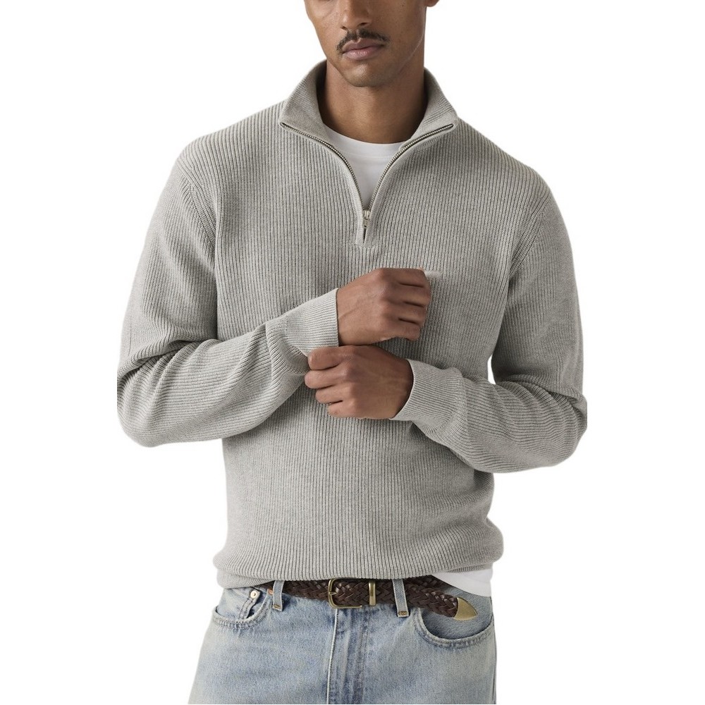 LEVIS LIGHTWEIGHT HM QUARTER ZIP ΜΠΛΟΥΖΑ ΠΛΕΚΤΗ ΑΝΔΡΙΚΗ GREY