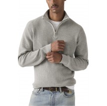 LEVIS LIGHTWEIGHT HM QUARTER ZIP ΜΠΛΟΥΖΑ ΠΛΕΚΤΗ ΑΝΔΡΙΚΗ GREY