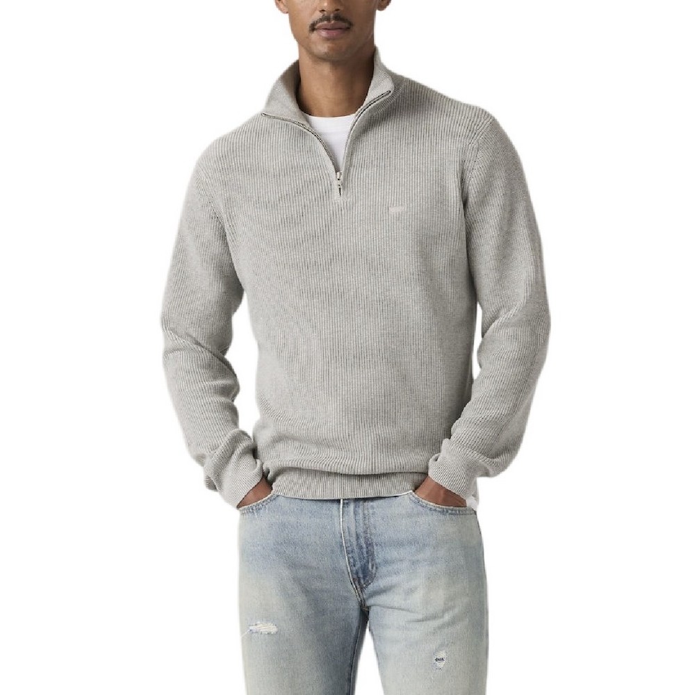 LEVIS LIGHTWEIGHT HM QUARTER ZIP ΜΠΛΟΥΖΑ ΠΛΕΚΤΗ ΑΝΔΡΙΚΗ GREY