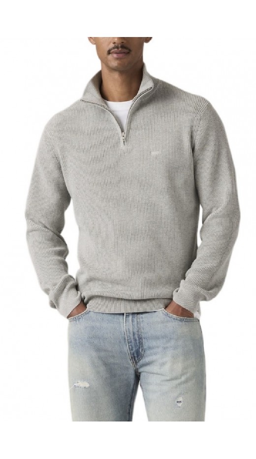 LEVIS LIGHTWEIGHT HM QUARTER ZIP ΜΠΛΟΥΖΑ ΠΛΕΚΤΗ ΑΝΔΡΙΚΗ GREY