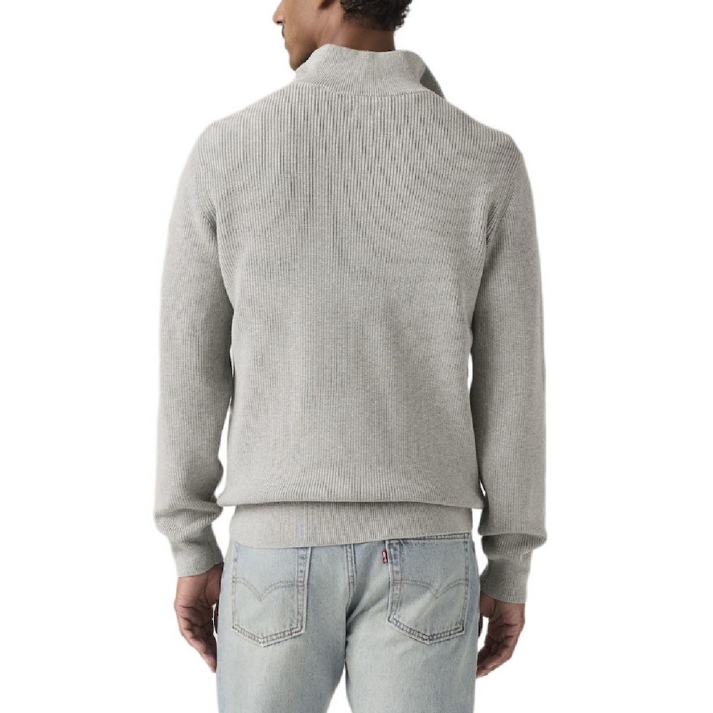 LEVIS LIGHTWEIGHT HM QUARTER ZIP ΜΠΛΟΥΖΑ ΠΛΕΚΤΗ ΑΝΔΡΙΚΗ GREY