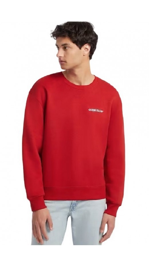 GUESS JEANS CN REG AMERICAN ΦΟΥΤΕΡ ΜΠΛΟΥΖΑ ΑΝΔΡΙΚΟ RED