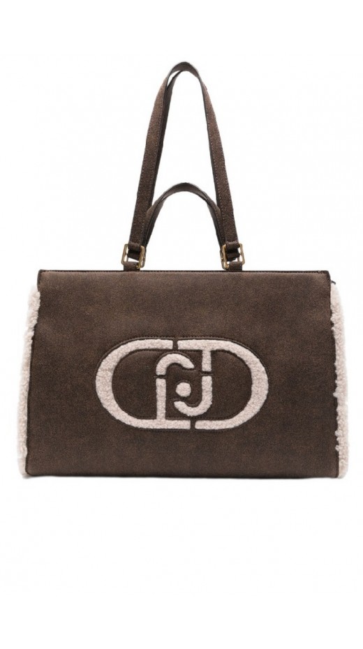 LIU JO RUBINO MIN OF 2 L TOTE AF4245E0116 ΤΣΑΝΤΑ ΓΥΝΑΙΚΕΙΑ BROWN
