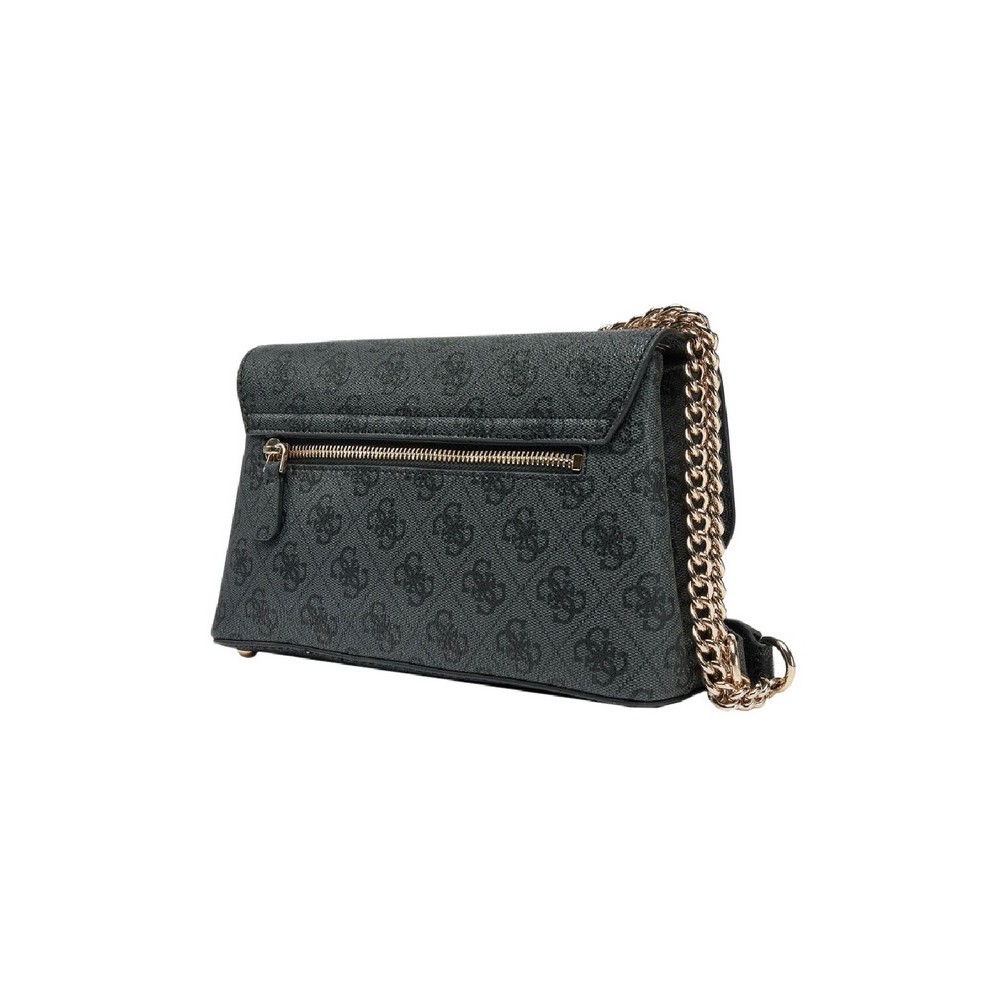 GUESS ECO ERICA CNVRTBLE XBODY FLAP ΤΣΑΝΤΑ ΓΥΝΑΙΚΕΙΑ DARK GREY