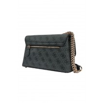 GUESS ECO ERICA CNVRTBLE XBODY FLAP ΤΣΑΝΤΑ ΓΥΝΑΙΚΕΙΑ DARK GREY