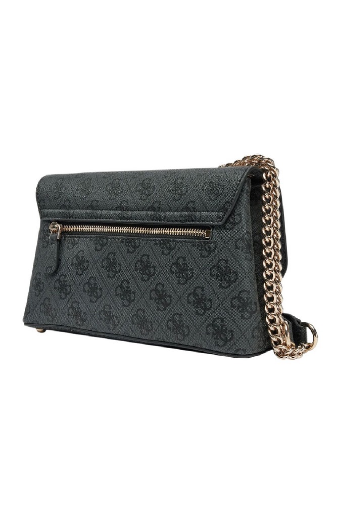 GUESS ECO ERICA CNVRTBLE XBODY FLAP ΤΣΑΝΤΑ ΓΥΝΑΙΚΕΙΑ DARK GREY