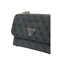 GUESS ECO ERICA CNVRTBLE XBODY FLAP ΤΣΑΝΤΑ ΓΥΝΑΙΚΕΙΑ DARK GREY