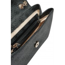 GUESS ECO ERICA CNVRTBLE XBODY FLAP ΤΣΑΝΤΑ ΓΥΝΑΙΚΕΙΑ DARK GREY