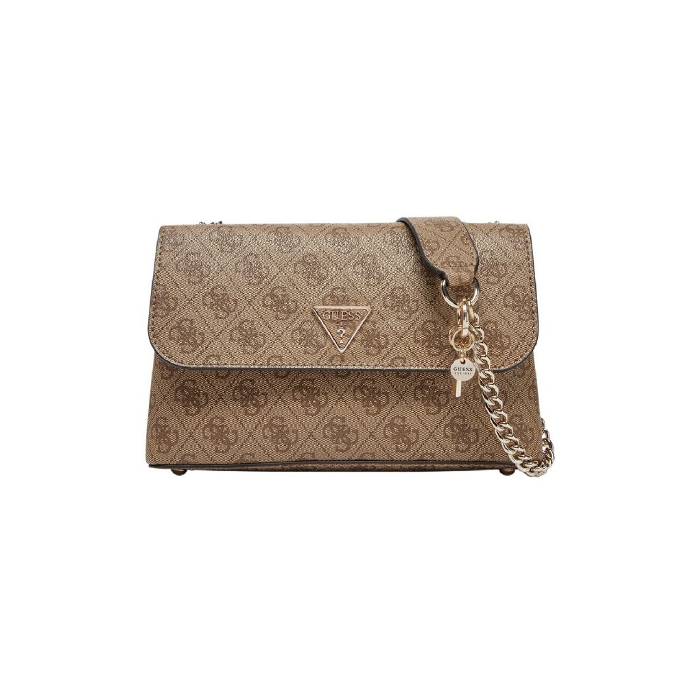 GUESS ECO ERICA CNVRTBLE XBODY FLAP ΤΣΑΝΤΑ ΓΥΝΑΙΚΕΙΑ LATTE