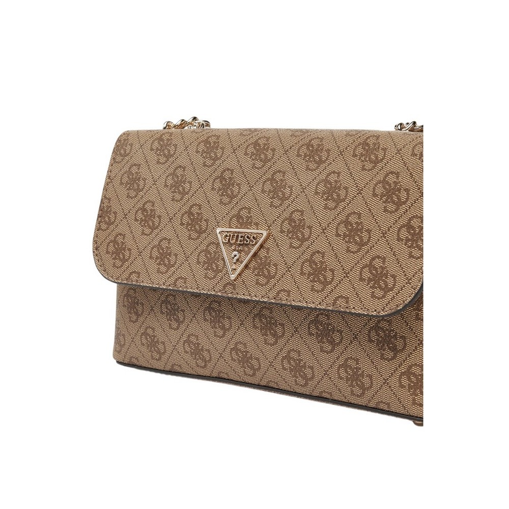 GUESS ECO ERICA CNVRTBLE XBODY FLAP ΤΣΑΝΤΑ ΓΥΝΑΙΚΕΙΑ LATTE