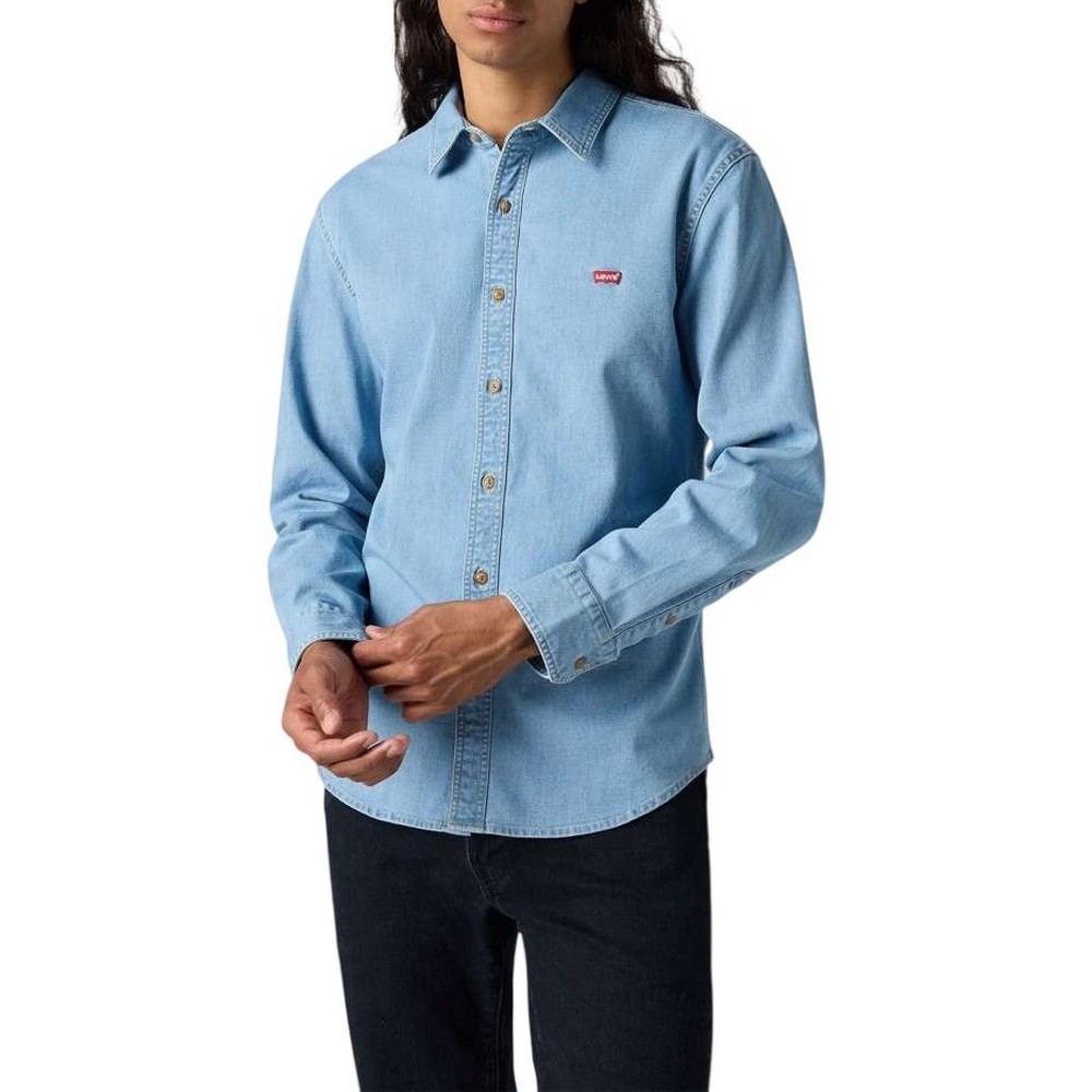 LEVIS LS BATTERY HM SHIRT SLIM - FLAT FINISH 866250065 ΠΟΥΚΑΜΙΣΟ ΑΝΔΡΙΚΟ LIGHT INDIGO