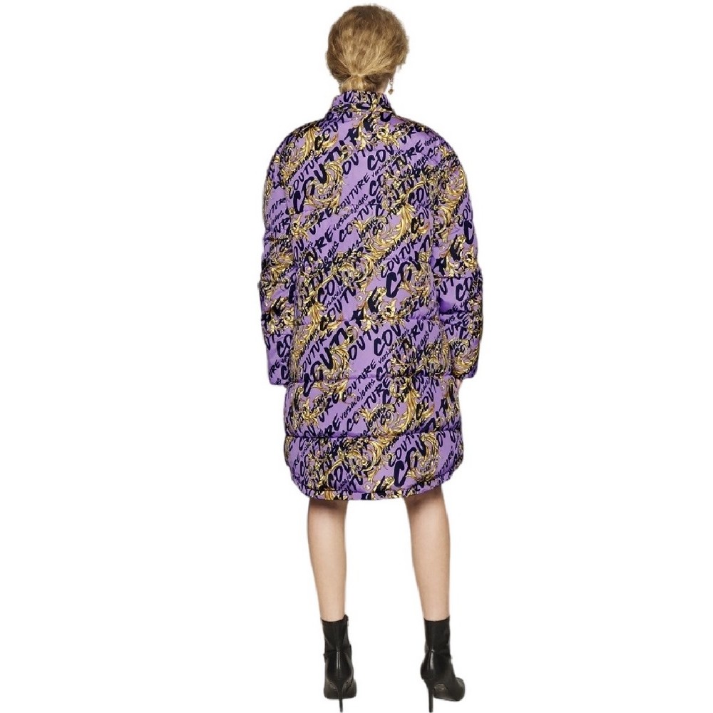 VERSACE JEANS COUTURE PRINTED LOGO BRUSH COUTURE ΜΠΟΥΦΑΝ ΓΥΝΑΙΚΕΙΟ PURPLE