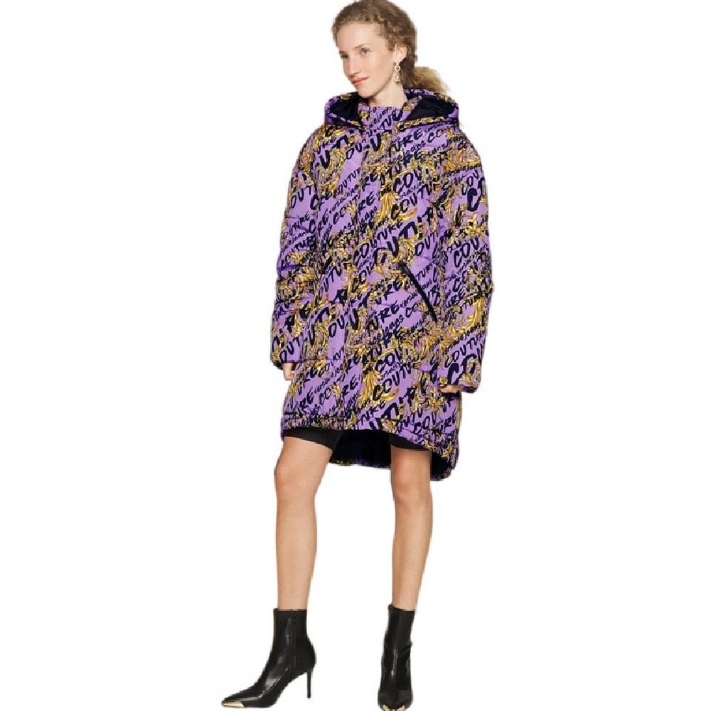 VERSACE JEANS COUTURE PRINTED LOGO BRUSH COUTURE ΜΠΟΥΦΑΝ ΓΥΝΑΙΚΕΙΟ PURPLE