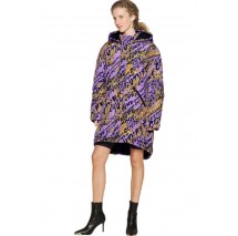 VERSACE JEANS COUTURE PRINTED LOGO BRUSH COUTURE ΜΠΟΥΦΑΝ ΓΥΝΑΙΚΕΙΟ PURPLE
