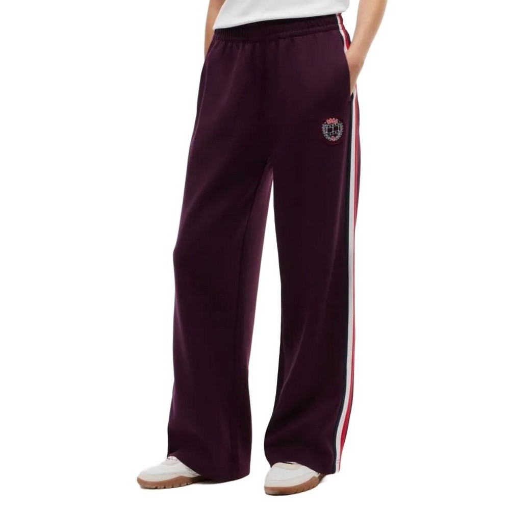 TOMMY JEANS RWB TAPE TRACK PANTS ΦΟΡΜΑ ΠΑΝΤΕΛΟΝΙ ΓΥΝΑΙΚΕΙΟ BERRY