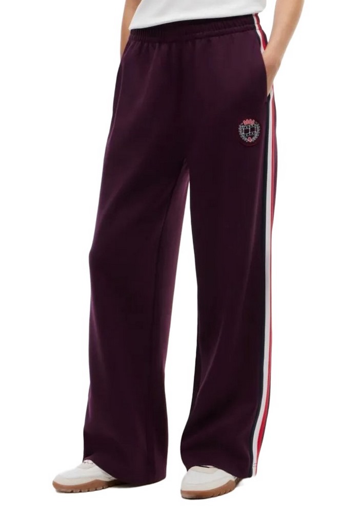 TOMMY JEANS RWB TAPE TRACK PANTS ΦΟΡΜΑ ΠΑΝΤΕΛΟΝΙ ΓΥΝΑΙΚΕΙΟ BERRY
