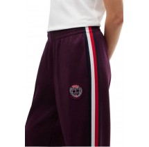 TOMMY JEANS RWB TAPE TRACK PANTS ΦΟΡΜΑ ΠΑΝΤΕΛΟΝΙ ΓΥΝΑΙΚΕΙΟ BERRY