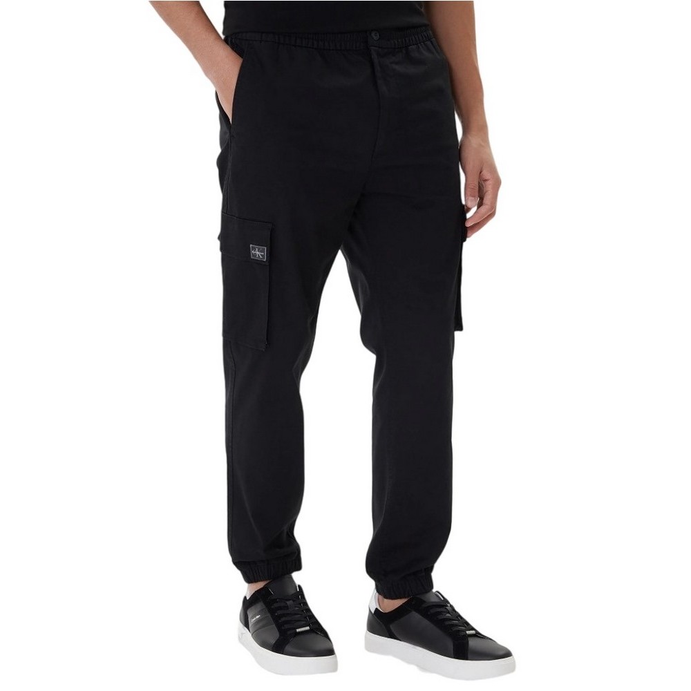 CALVIN KLEIN JEANS SKINNY ELASTIC TWILL CARGO PANT ΠΑΝΤΕΛΟΝΙ ΑΝΔΡΙΚΟ BLACK