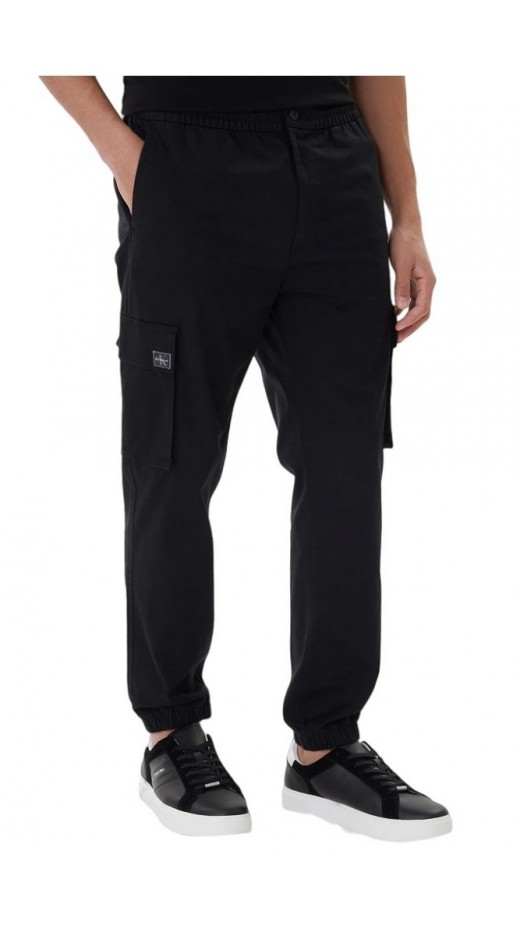 CALVIN KLEIN JEANS SKINNY ELASTIC TWILL CARGO PANT ΠΑΝΤΕΛΟΝΙ ΑΝΔΡΙΚΟ BLACK