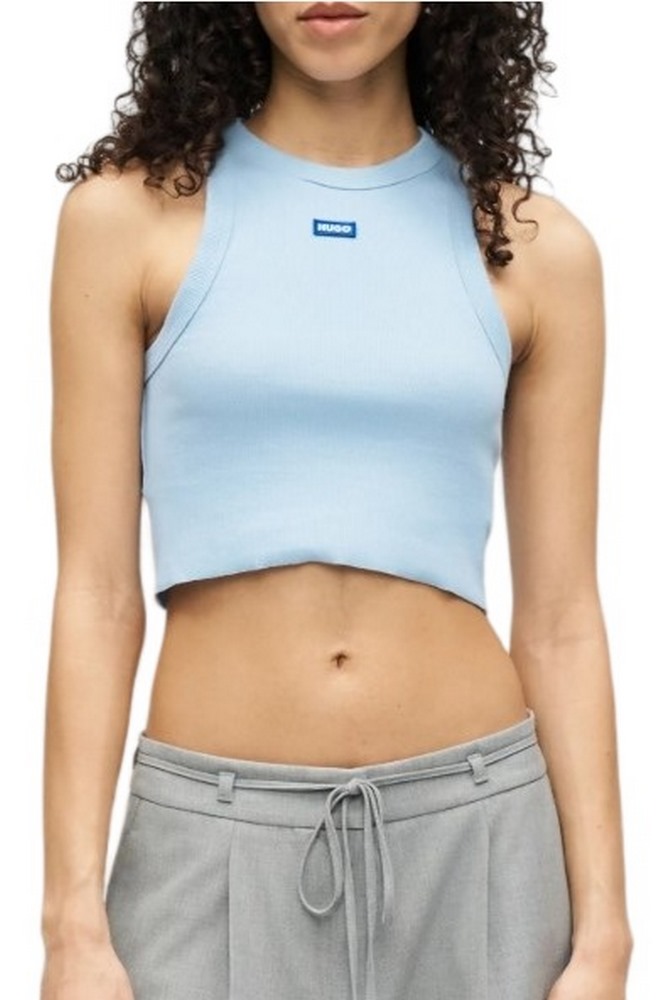 HUGO BOSS JERSEY TOP BABY TANK B ΤΟΠ ΜΠΛΟΥΖΑ ΓΥΝΑΙΚΕΙΑ CIEL