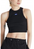 HUGO BOSS JERSEY TOP BABY TANK B ΤΟΠ ΜΠΛΟΥΖΑ ΓΥΝΑΙΚΕΙΑ BLACK