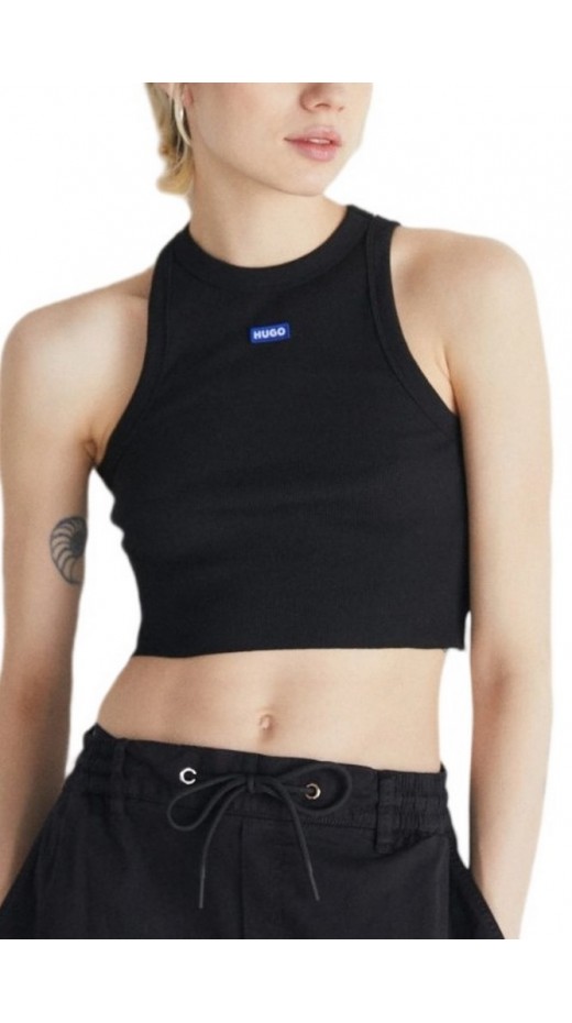 HUGO BOSS JERSEY TOP BABY TANK B ΤΟΠ ΜΠΛΟΥΖΑ ΓΥΝΑΙΚΕΙΑ BLACK