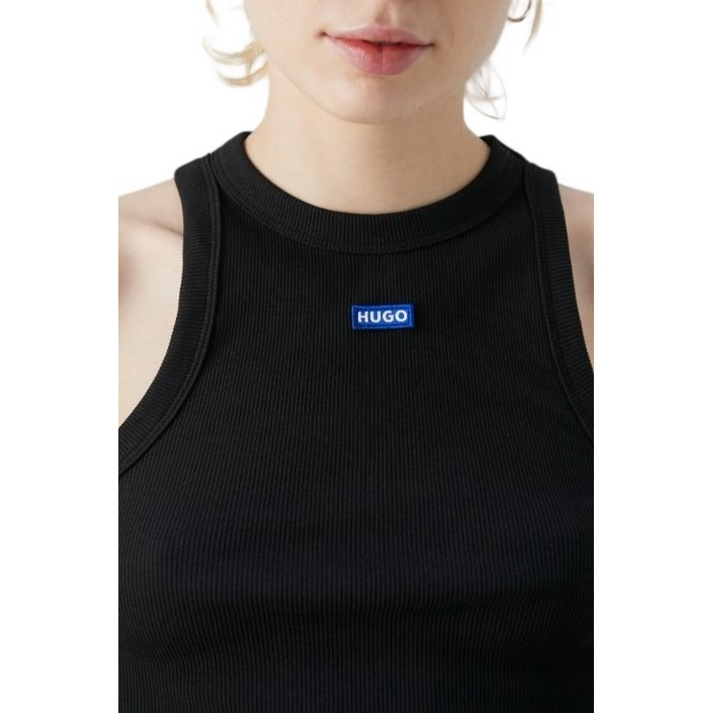 HUGO BOSS JERSEY TOP BABY TANK B ΤΟΠ ΜΠΛΟΥΖΑ ΓΥΝΑΙΚΕΙΑ BLACK