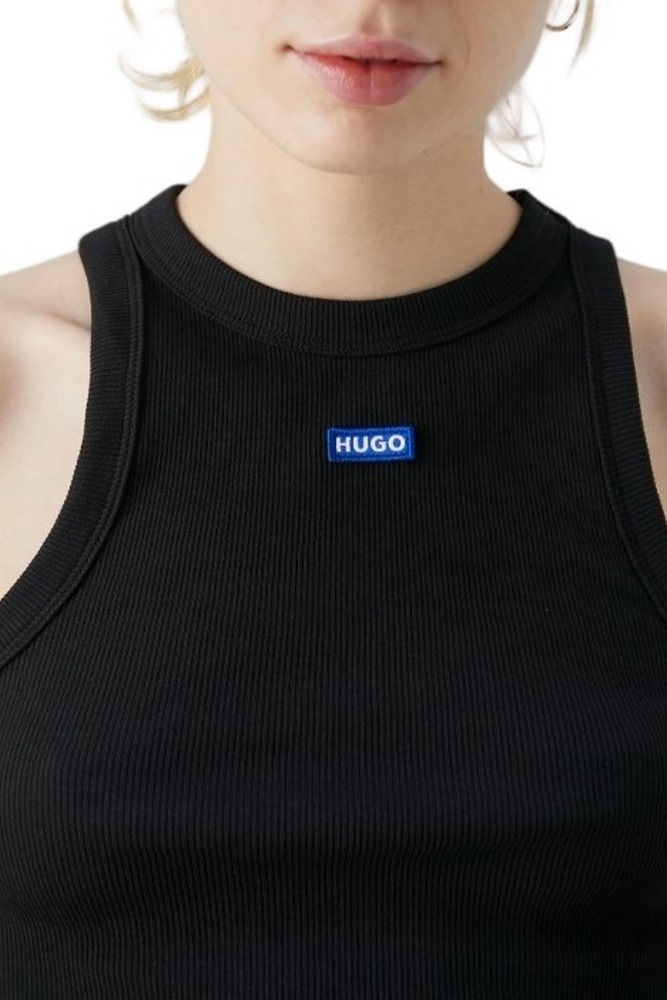 HUGO BOSS JERSEY TOP BABY TANK B ΤΟΠ ΜΠΛΟΥΖΑ ΓΥΝΑΙΚΕΙΑ BLACK