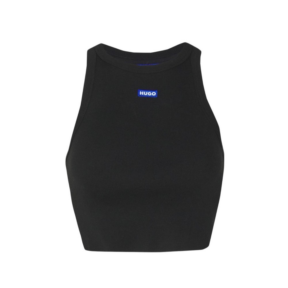 HUGO BOSS JERSEY TOP BABY TANK B ΤΟΠ ΜΠΛΟΥΖΑ ΓΥΝΑΙΚΕΙΑ BLACK