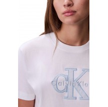 CALVIN KLEIN JEANS HERO CLASSIC MONOLOGO NEW TEC T-SHIRT ΜΠΛΟΥΖΑ ΓΥΝΑΙΚΕΙΑ BRIGHT WHITE